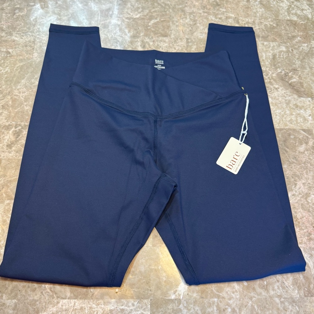 Bare Necessities Women's Small S Low Impact Criss Cross Legging Dark Iris - Picture 4 of 10